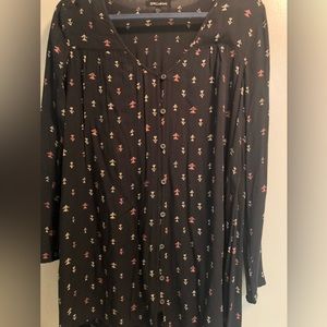Billabong Rayon dress. Arrow pattern.Dark grey